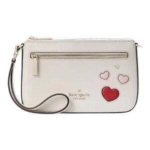 KATE SPADE Heart Wristlet Convertible Clutch Shoulder VALENTINE'S COLLECTION